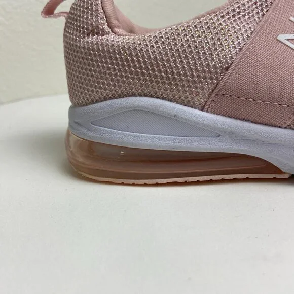 Girl’s Sparkly Pink Slip On Sneaker Size 12 - Picture 2 of 7